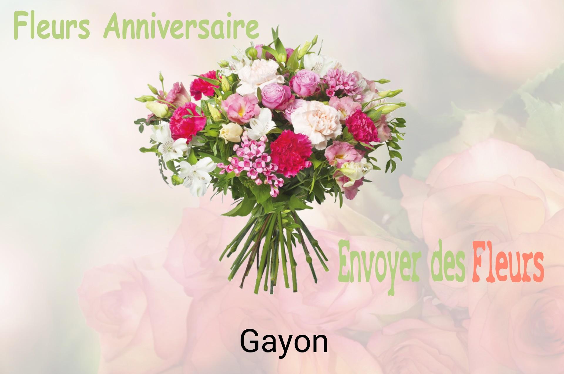 Bouquet de fleurs d’anniversaire livré à Gayon